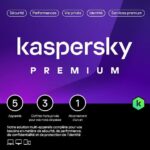 Kaspersky Premium (équivalent à Total Security) - 5 Postes / 1 an